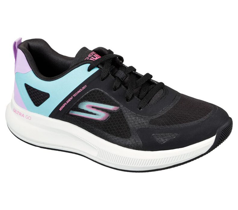 Skechers Gorun Pulse - Operate - Womens Running Shoes Black/Multicolor [AU-LM0463]